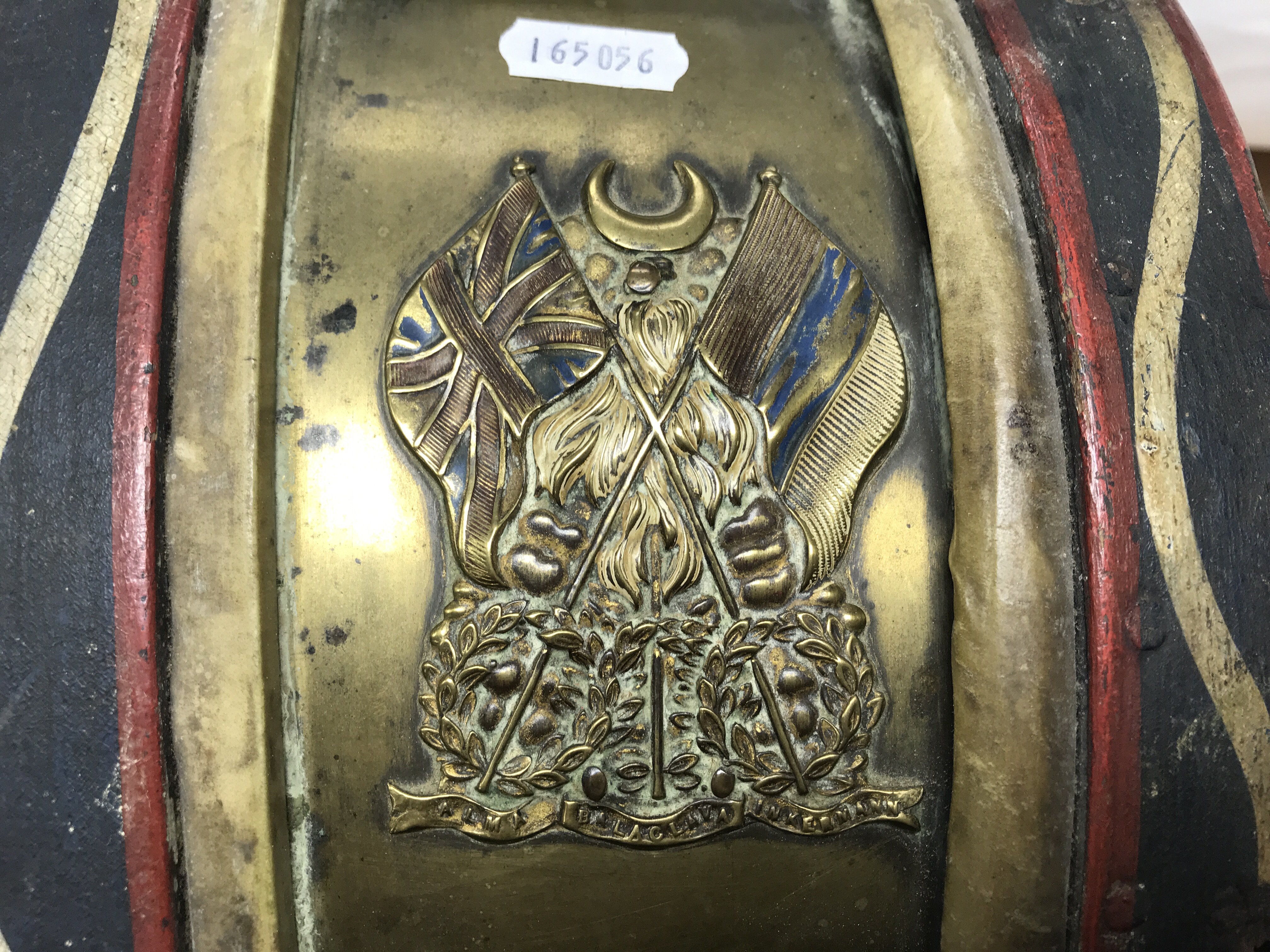 A military snare drum with a badge to the side of - Image 3 of 3