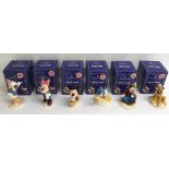 Six boxed Royal Doulton 'Mickey Mouse Collection'