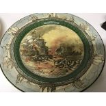 Two Royal Doulton plates dipicting The battle of Nile and Admiral Lord Nelson diameter 26cm (2)
