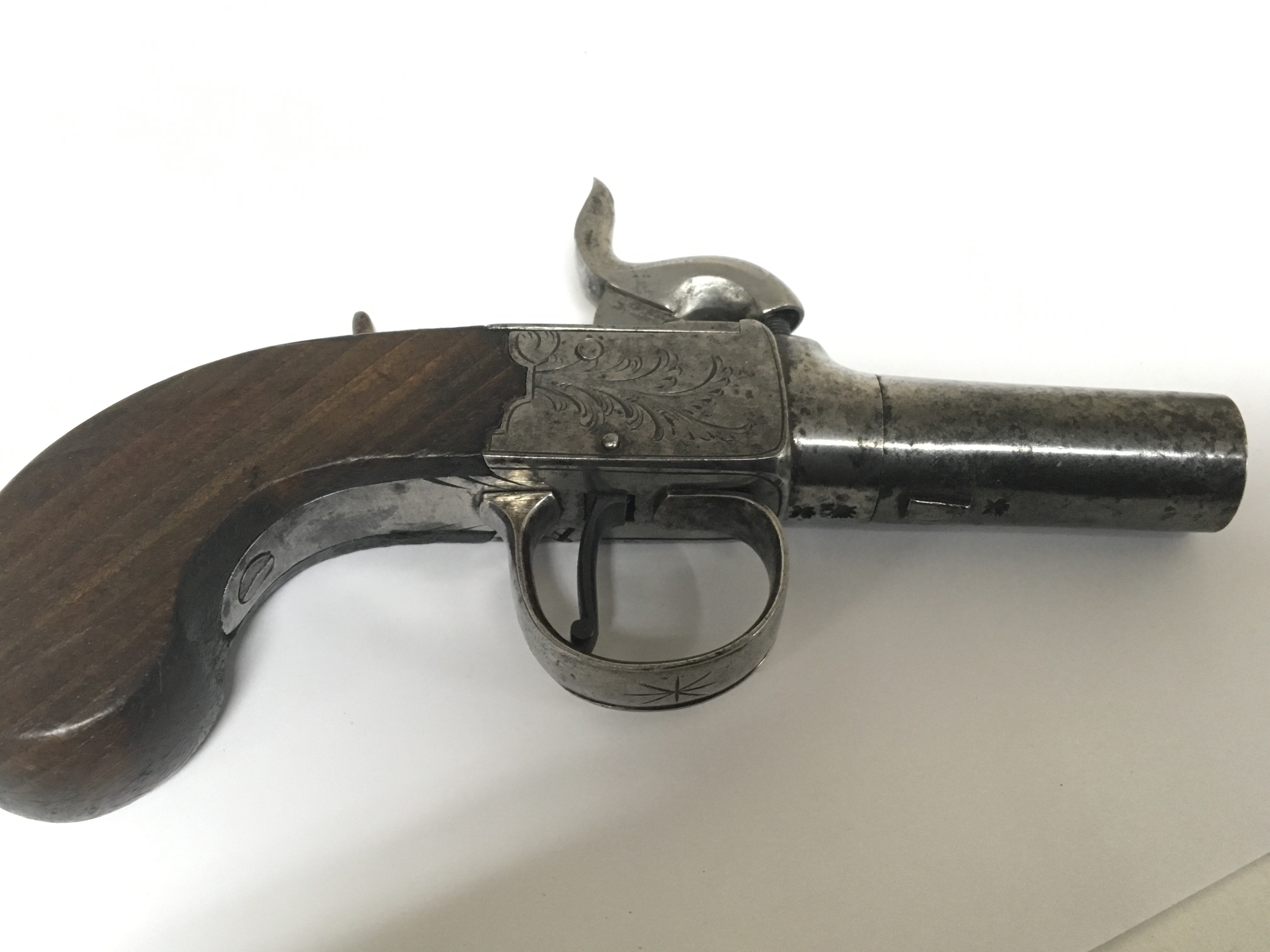 An Early 19th Century percussion pocket pistol wit - Image 3 of 3