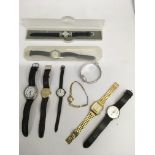 Nine various watches including a gent's Casio