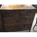 An Early Victorian Mahogany chest of drawers fitte