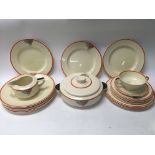 A Royal Doulton Tango dinner service comprising tu