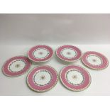 A group of four 19th century porcelain plates and