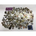 A collection of GB and foreign coins to include a