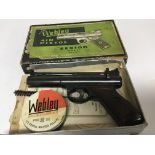 A Webley Senior Air Pistol series D .22 calibre in