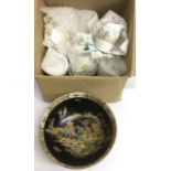 A Carltonware oriental lustre bowl and a Tuscan Ch