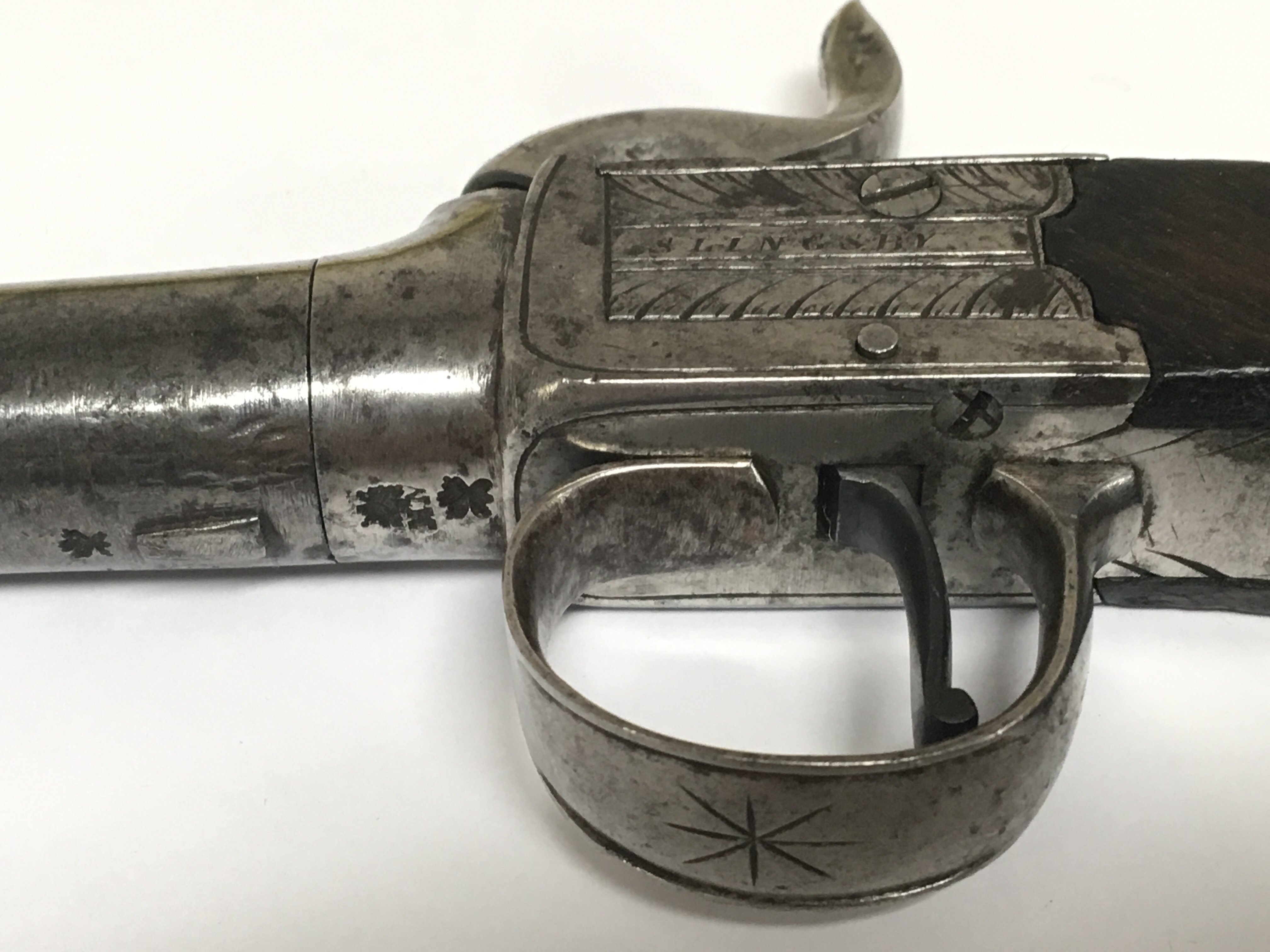 An Early 19th Century percussion pocket pistol wit - Image 2 of 3