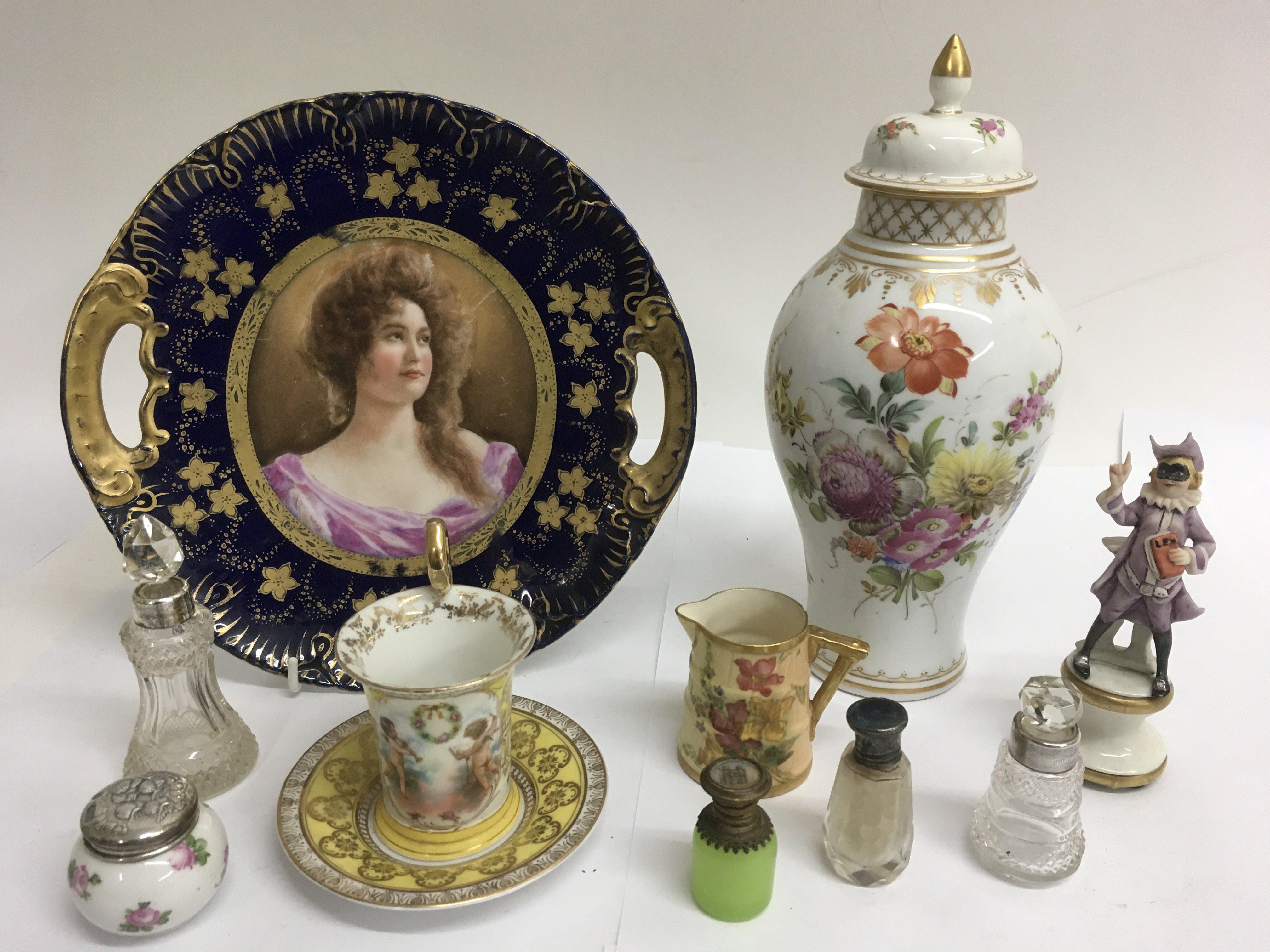 A small group of Victorian ceramics including Vien