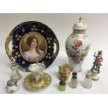 A small group of Victorian ceramics including Vien