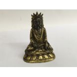 An early 18 th century gilt Buddha height approx 1