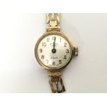 A ladies 9ct gold cased Rotary wristwatch with Ara