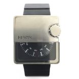 A Nixon The Murf gents wristwatch. This modern design wristwatch is of unusual square design, with