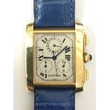 A Cartier Tank Francaise 18ct gold gents wristwatc