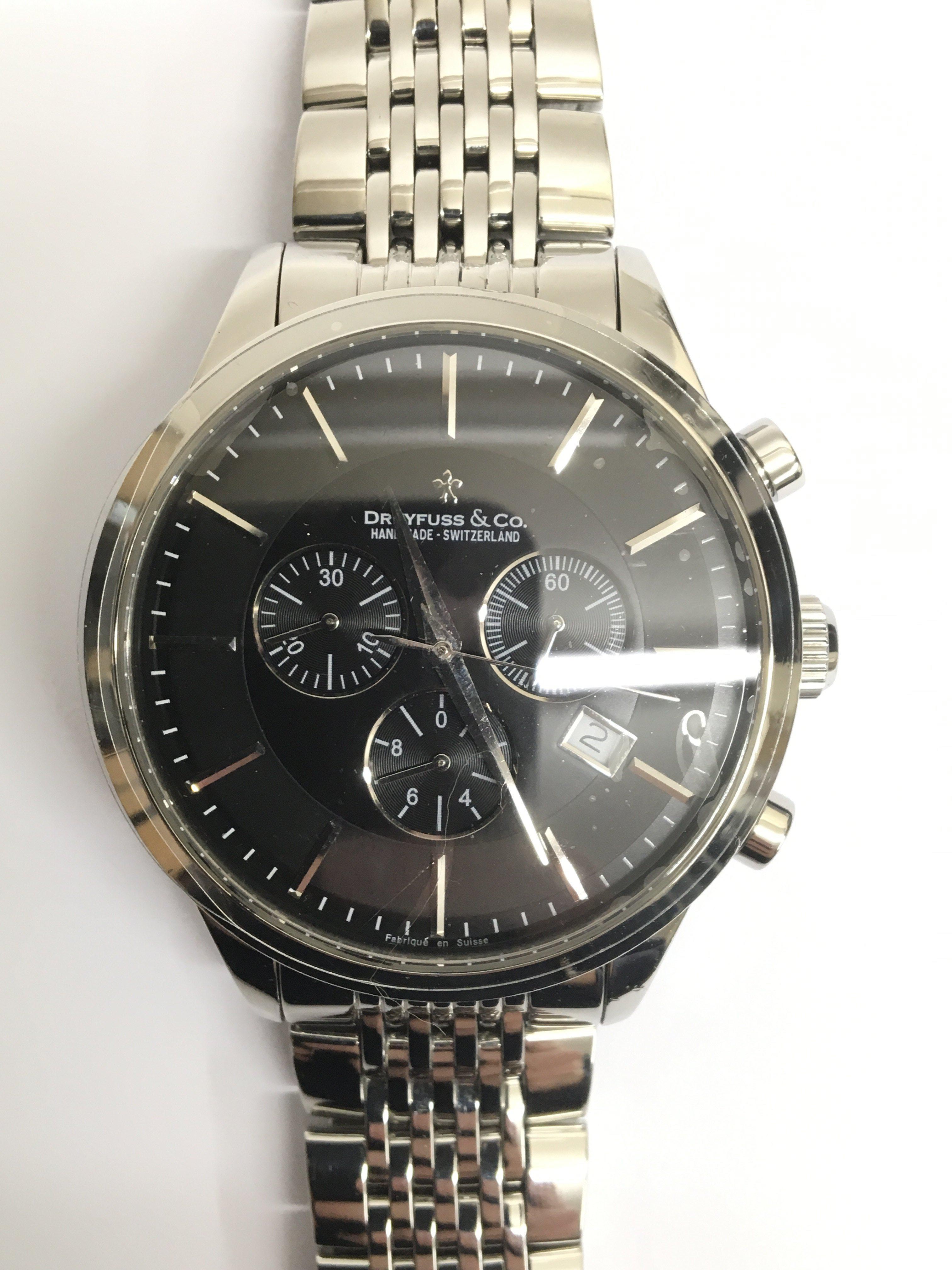 A gents Dreyfuss & Co chronograph wristwatch. The