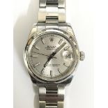 A Rolex Oyster Perpetual Datejust midi wristwatch.