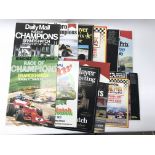 A collection of formula 1 Grand Prix 1970's-80's programmes including some tickets.