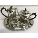 A Mappin & Webb silver plated coffee set