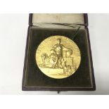 A cased 'Republique Francaise' medal for '5e. Exposition Internationale D'Economie Domestique' dated