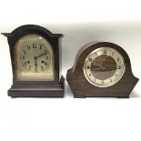 Six Edwardian and Art Deco clocks.