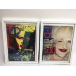 Two framed I.D magazine covers from the 1990's. Approx 32x43cm