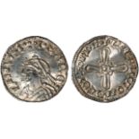 British Coins, Harold I, penny, jewel cross type (c.1036-1038), Thetford, Lefwine,diademed bust