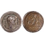 Ancient Coins, Roman Coins, C. Numonius Vaala (43 BC), denarius, C NVMONIVS VAALA, male hd. r., rev.