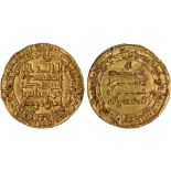 Islamic Coins, Abbasid, al-Muqtadir (295-320h), gold dinar, al-Rafiqa 299h, wt. 3.41gms. (A.245;