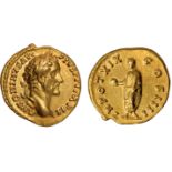 Ancient Coins, Roman Coins, Antoninus Pius (AD 138-161), aureus, ANTONINVS AVG PIVS PP IMP II, laur.