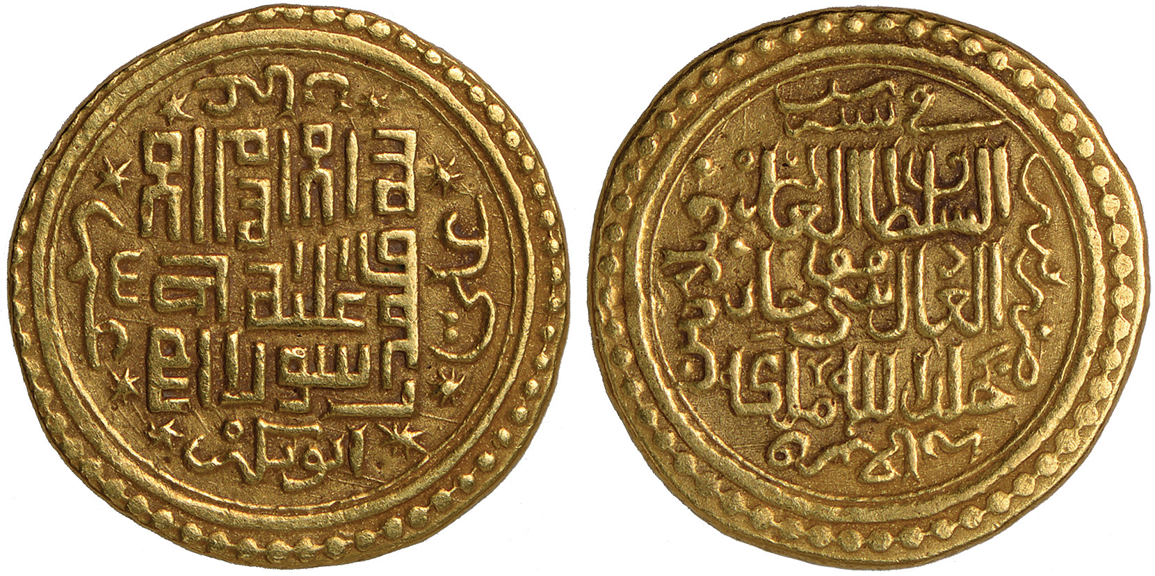 Islamic Coins, Ilkhans, Mûsâ Khan, gold dinar type A, Tabriz 736h, wt. 8.43gms. (A.T2223; Diler Ms –