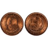 Foreign Coins, Australia, George V, halfpenny, 1912H, crowned bust l., rev. value within circle (
