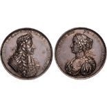 British Medals, William & Mary, Coronation 1689, silver medal, by Georg Hautsch and (rev.) Lazarus