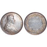 British Medals, William & Mary, Coronation 1689, silver medal, by Philipp Heinrich Müller,