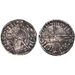 Ireland, Hiberno-Norse, Phase III, Long Cross and Hand Coinage (c.1035-1060), bust l., circle to l.,