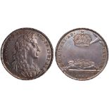 British Medals, James II, Coronation 1685, the official silver medal, by John Roettier, laureate,