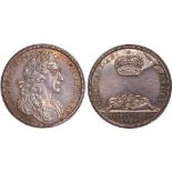 British Medals, James II, Coronation 1685, the official silver medal, by John Roettier, laureate,