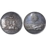 British Medals, William & Mary, Coronation 1689, large silver medal, by R. Arondeaux, the eye of