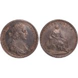 British Medals, Mary of Modena, Coronation 1685, the official silver medal, by John Roettier,