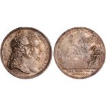 British Medals, William & Mary, Coronation 1689, silver medal, by Jan Smeltzing, conjoined busts