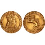 British Medals, Charles II, Scottish Coronation at Scone Palace, 1651, gilt electrotype display copy