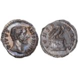 Ancient Coins, Roman, Divus Antoninus Pius (d. AD 161), silver denarius, struck AD.161, DIVVS