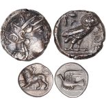 Ancient Coins, Greek, Peloponnese, Sikyon (late 4th to early 3rd century BC), silver triobol,