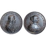 British Medals, Charles II, marriage to Catherine of Braganza, 1662, copper medal, by George