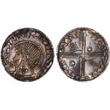 Ireland, Hiberno-Norse, Phase III, Long Cross and Hand Coinage (c.1035-1060), bust l., rev. long
