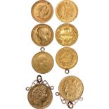 Foreign Coins, Australia, Victoria, half sovereign, 1857, Sydney mint, laur. head l., rev. AUSTRALIA