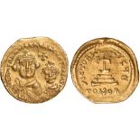 Ancient Coins, Byzantine, Heraclius (AD.610-641), solidus, Constantinople, ∂∂ NN hERACLIVS ET hERA