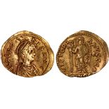 Ancient Coins, Byzantine, Aelia Zenonis (wife of Basiliscus, AD.475-476), solidus, Constantinople,