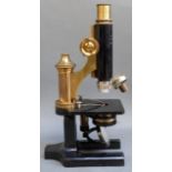 A cased R Winkel microscope with Zeiss lenses