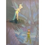 Walt Disney sericel 'Making Mischief' depicting Peter Pan and Tinkerbell, limited edition of 3500,