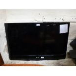 An LG flatscreen television,
